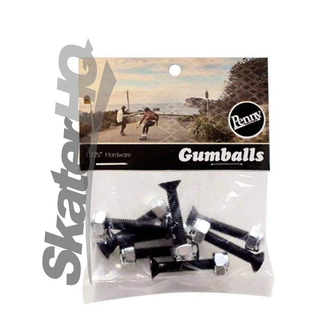 Penny Gumball 1.125 Bolts - Black Skateboard Hardware and Parts