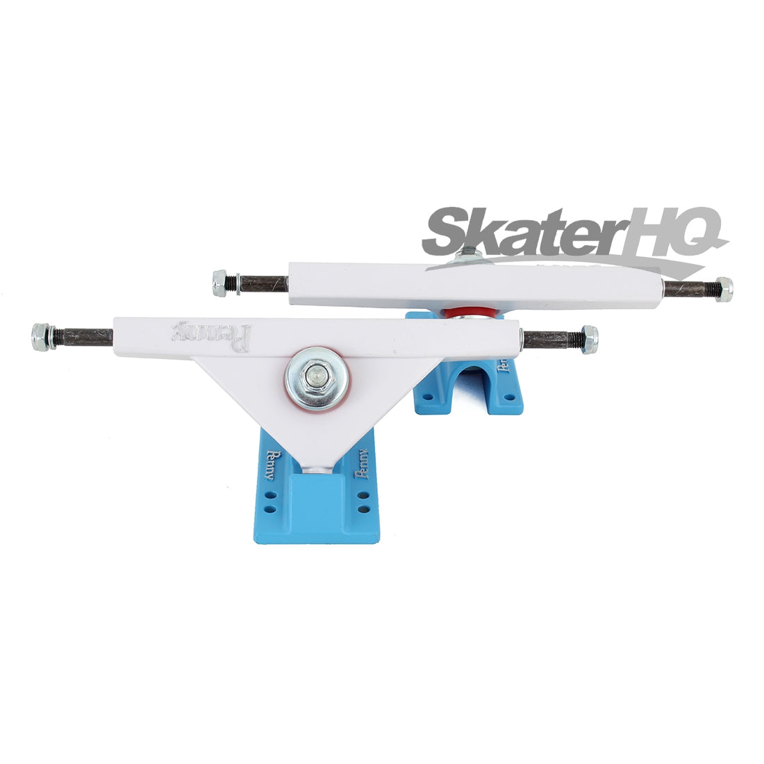 Penny Longboard Truck 7in Pair - White/Blue Skateboard Trucks