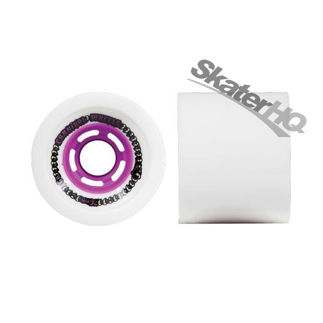 Venom Cannibals 76mm/76a 4pk - White/Purple Skateboard Wheels