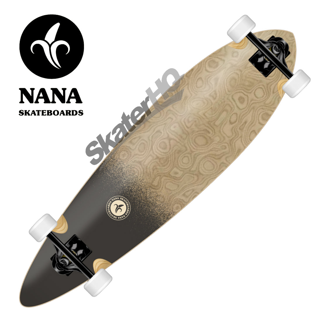 Nana Tallie Logo Dip 36 Complete - Black Skateboard Completes Longboards