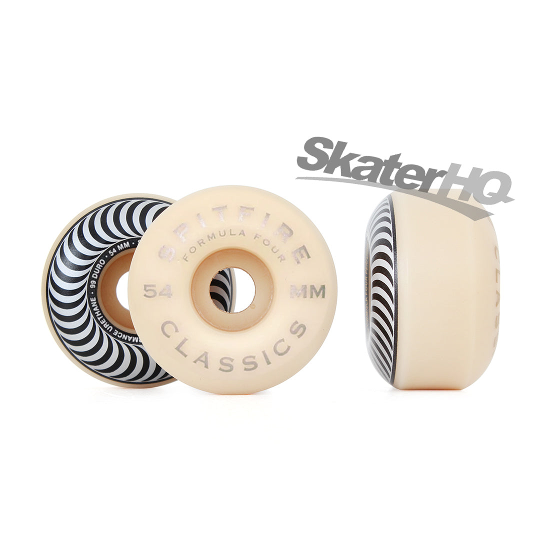 Spitfire Form Four 54mm 99A Classic Swirl - Silver Skateboard Wheels