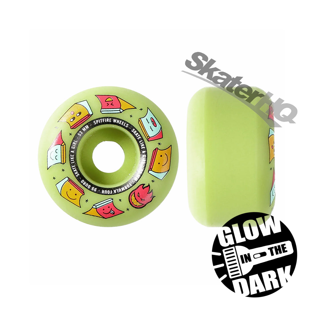 Spitfire Form Four SLAG 53mm 99a Radial - Glow Skateboard Wheels