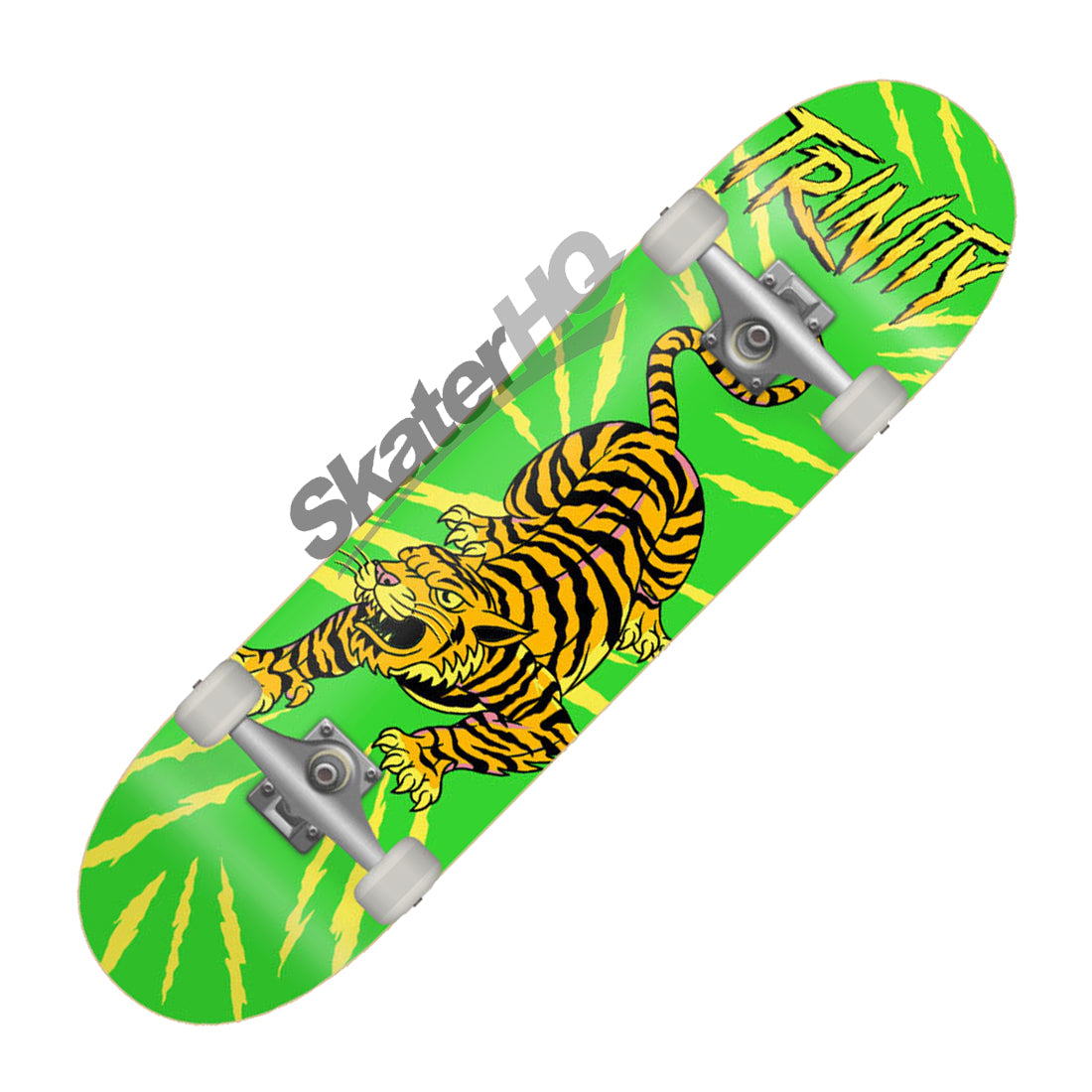 Trinity Tiger 7.25 Mini Complete - Green Skateboard Completes Old School