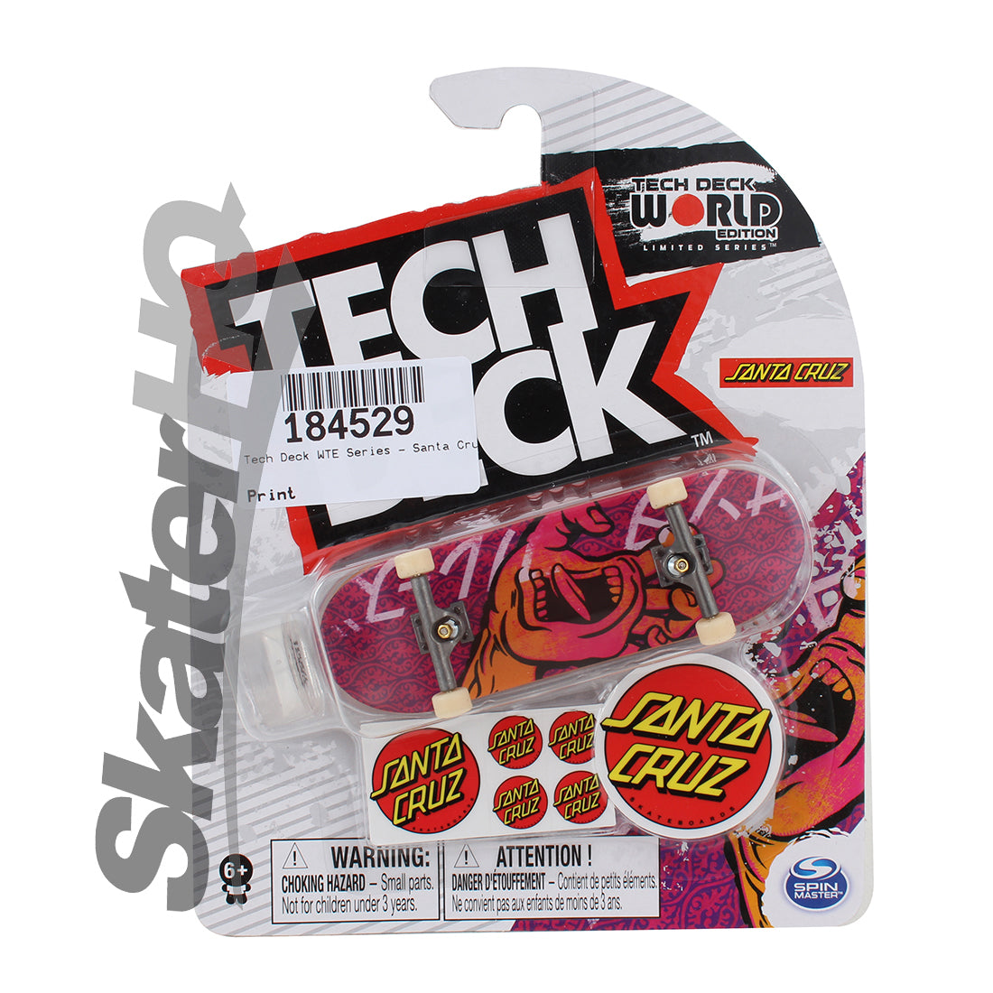 Tech Deck WTE Series - Santa Cruz - Japan Screaming Hand Skateboard Accessories