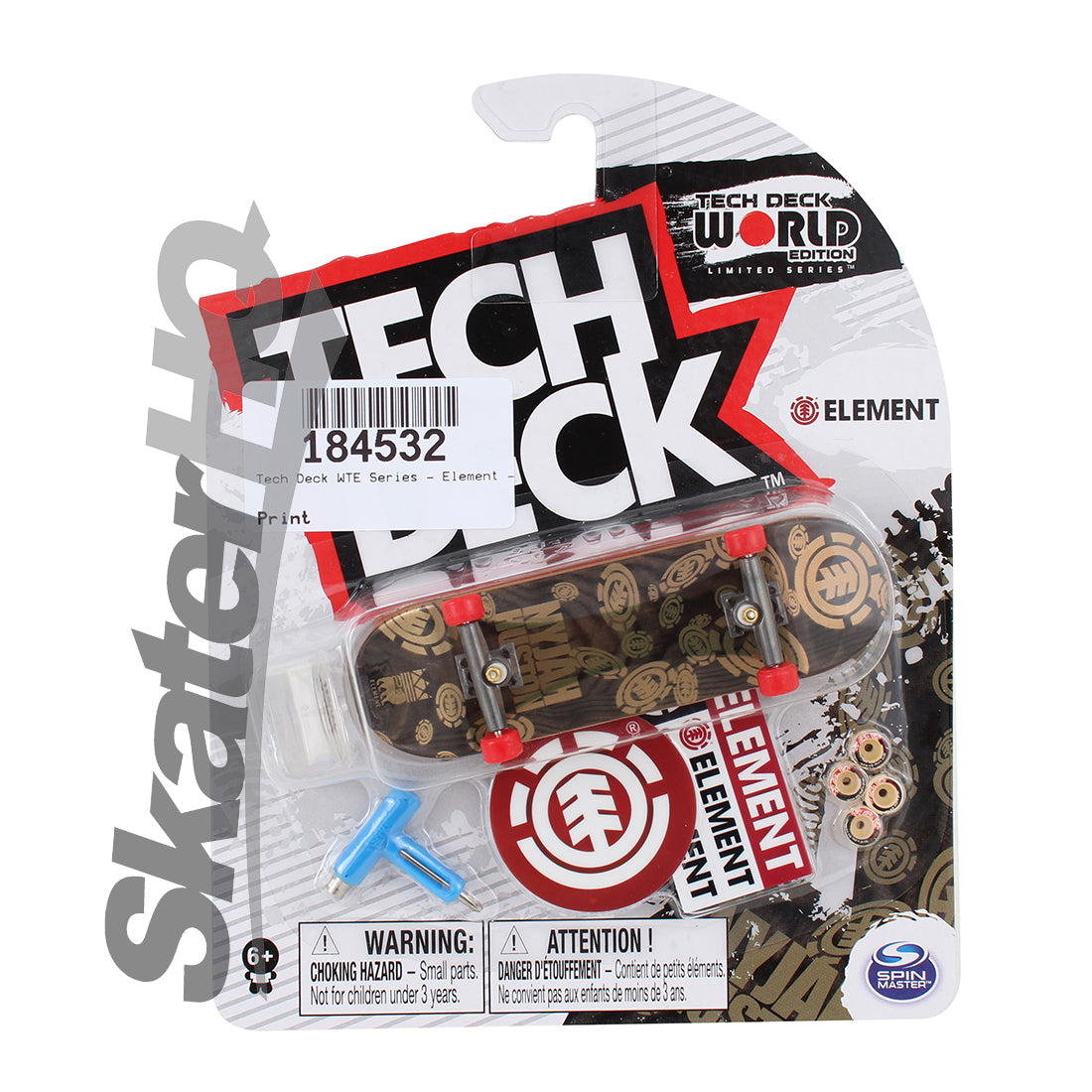 Tech Deck WTE Series - Element - Nyjah Huston Skateboard Accessories