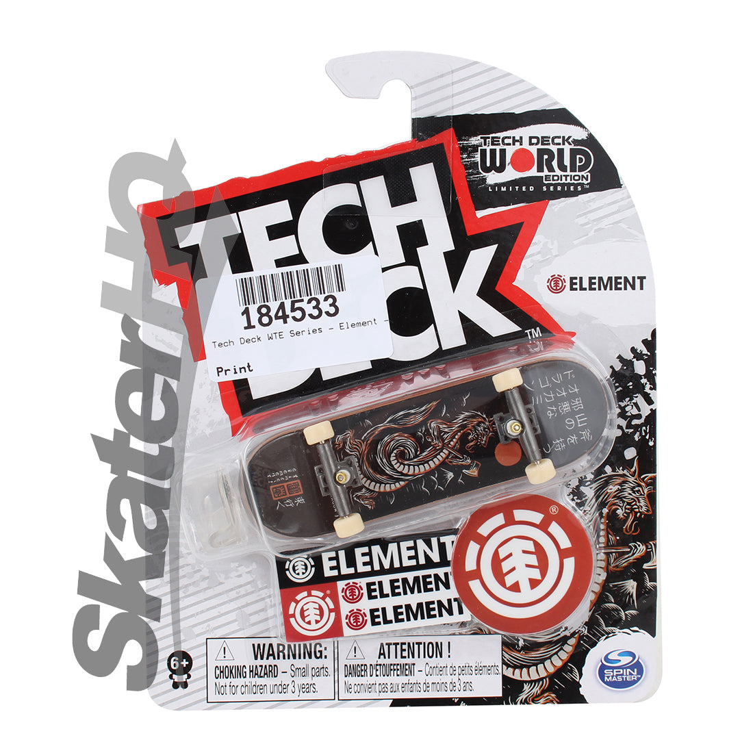 Tech Deck WTE Series - Element - Japan Dragon Skateboard Accessories