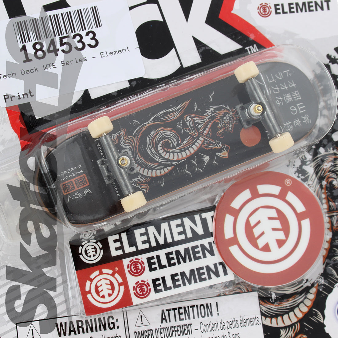 Tech Deck WTE Series - Element - Japan Dragon Skateboard Accessories