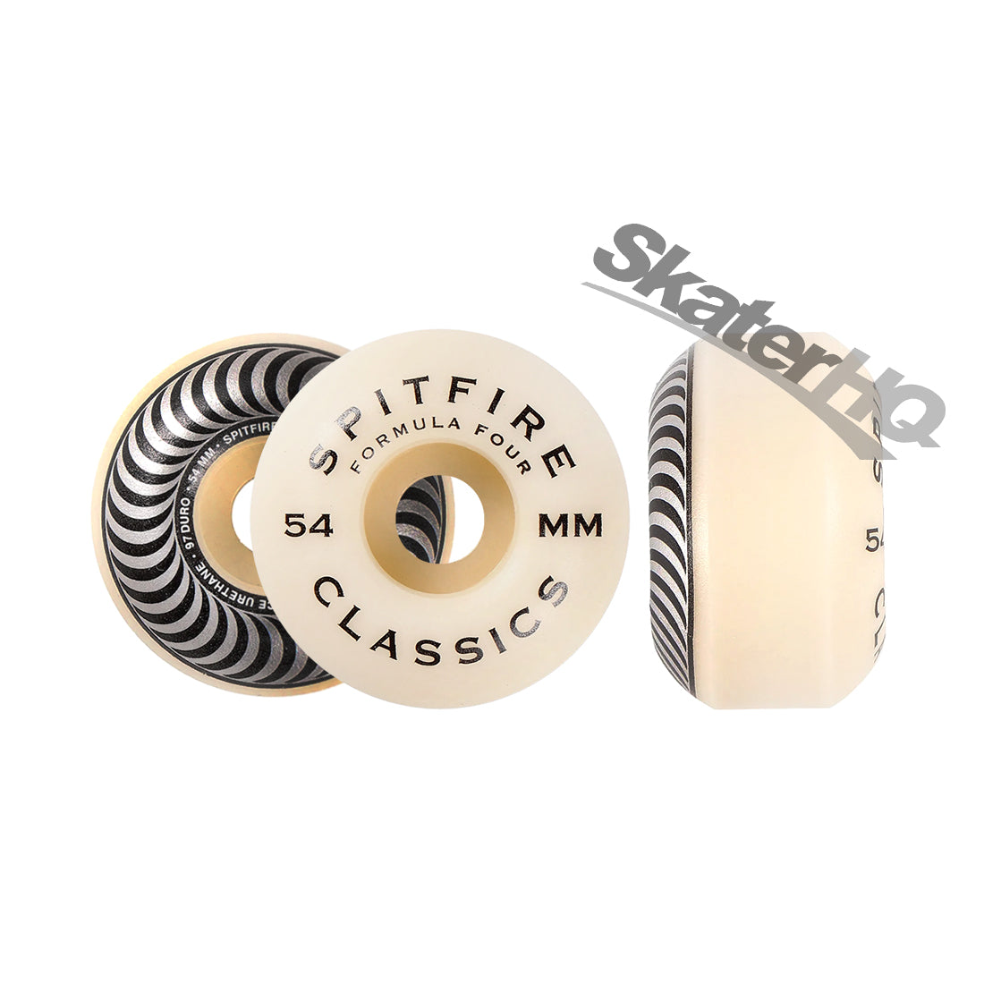 Spitfire Form Four 54mm 97A Classic Swirl - Silver Skateboard Wheels