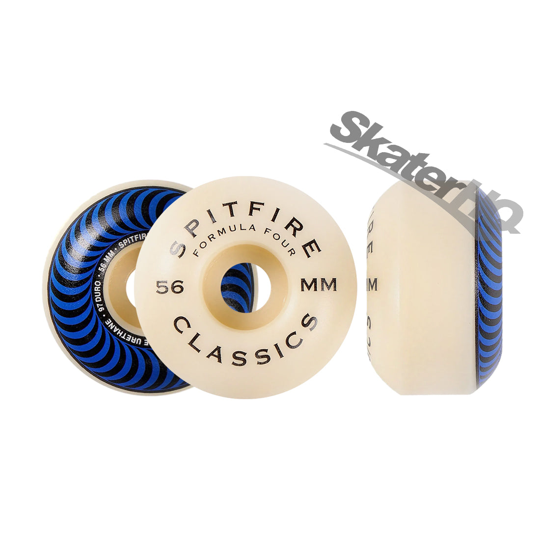 Spitfire Form Four 56mm 97A Classic Swirl - Blue Skateboard Wheels