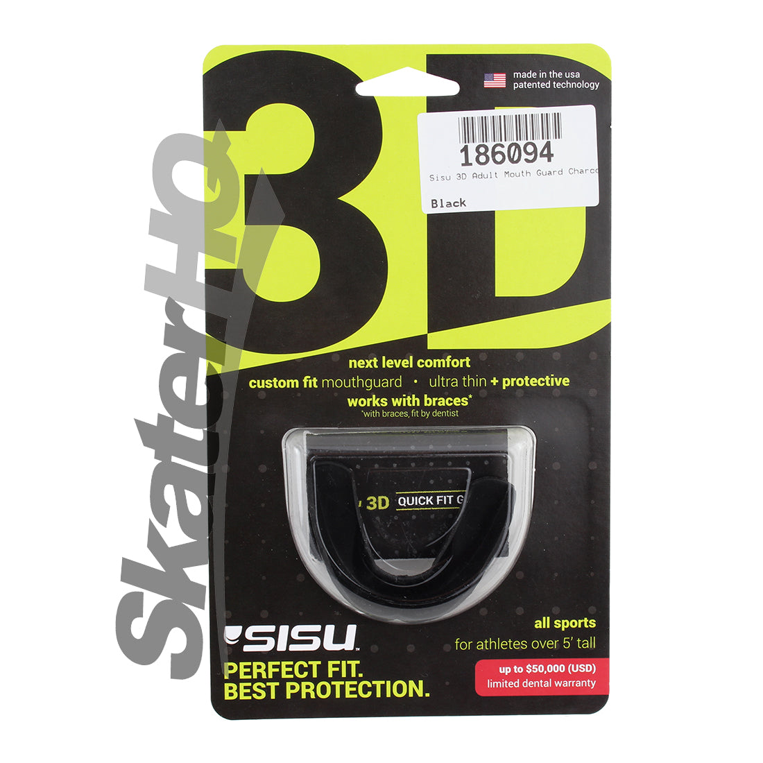 Sisu Go Mouthguard Charcoal Black