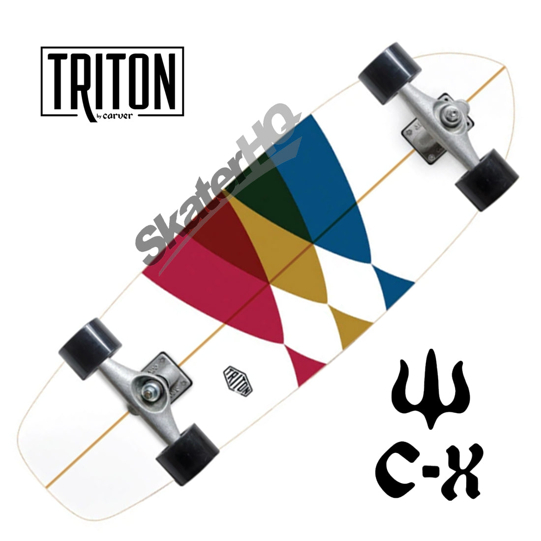 Carver Triton Spectral 30 CX Raw Complete Skateboard Compl Carving and Specialty