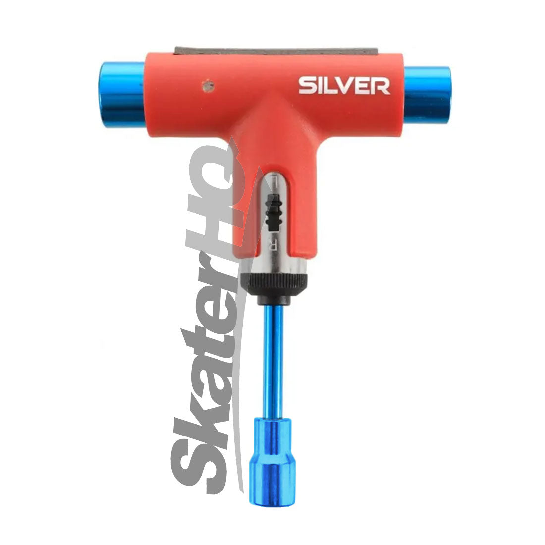 Silver Ratchet Tool - Red/Blue Skate Tool