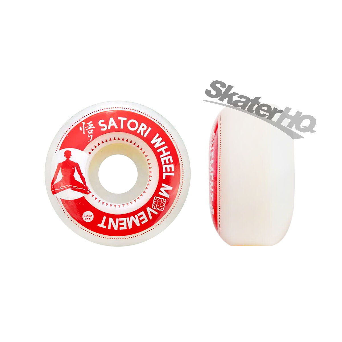 Satori Meditation 53mm 98a Slim - Red Skateboard Wheels