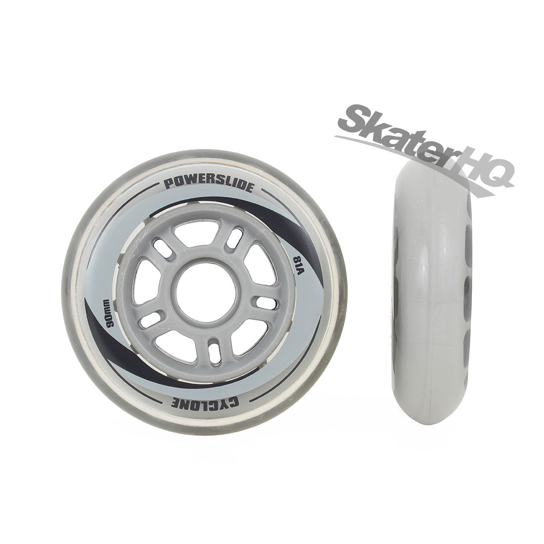 Powerslide Cyclone 90mm 8pk w/ Bearings &amp; Spacers Inline Rec Wheels