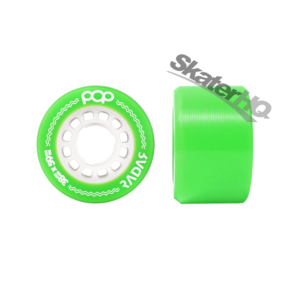 Radar POP 59x38mm 95a 8pk - Green Roller Skate Wheels