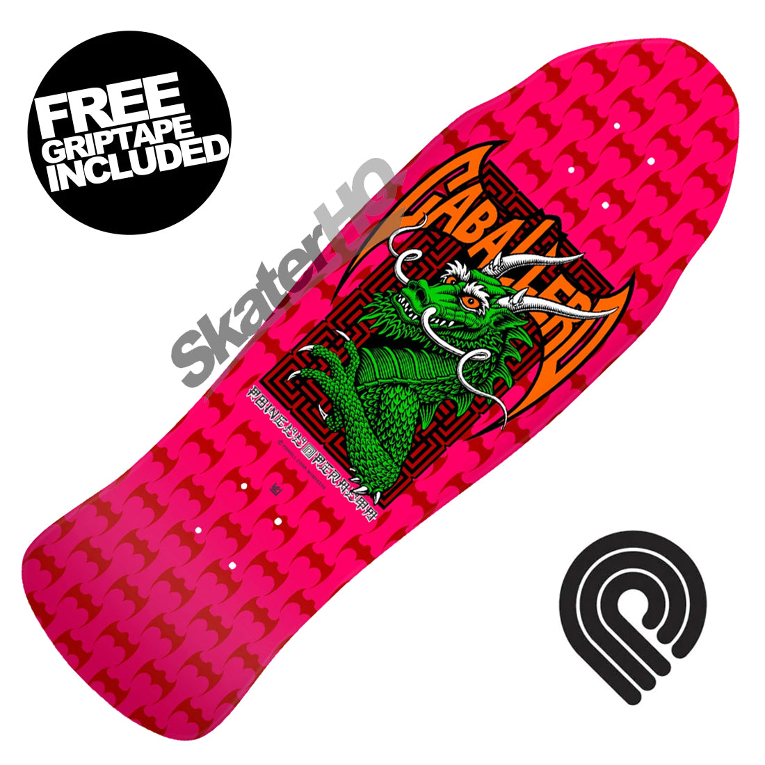 Powell Peralta Cab Street Dragon 9.625 Deck - Hot Pink Skateboard Decks Old School