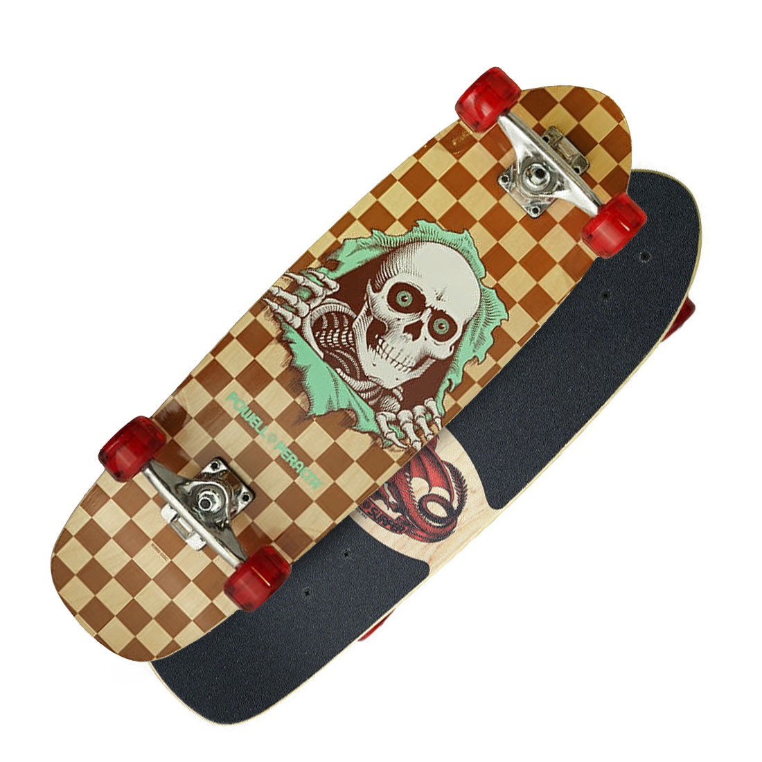 Powell Peralta Sidewalk Surfer Complete - Natural Checker Skateboard Compl Cruisers